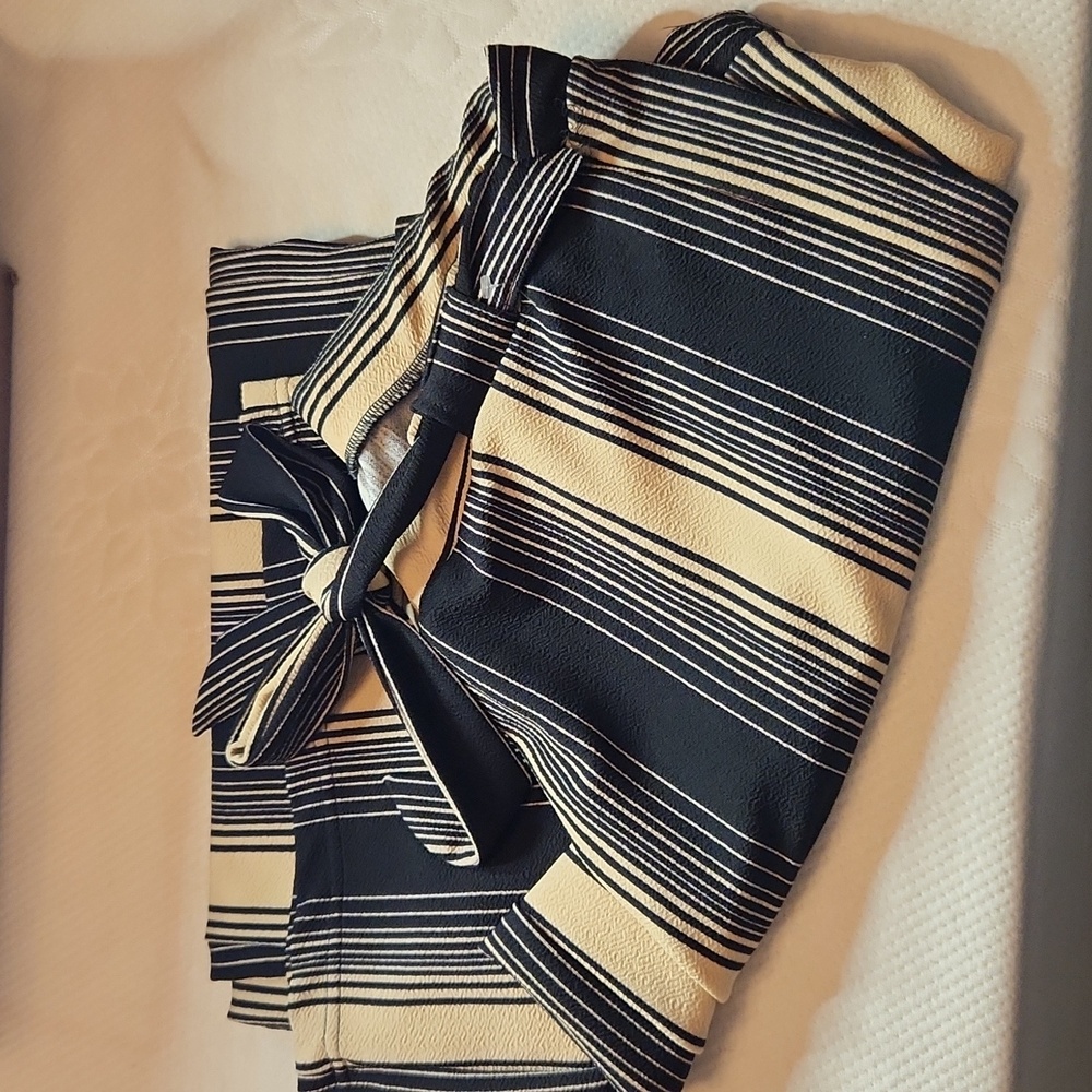 2XL Hot Kiss 🔥 🥵 Striped Wide Leg Slacks